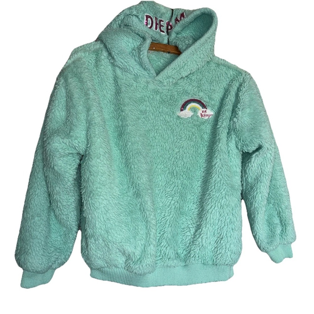 Betsey Johnson Kids Girls Sherpa hooded jacket Coat Sweatshirt Approx Small/4/5